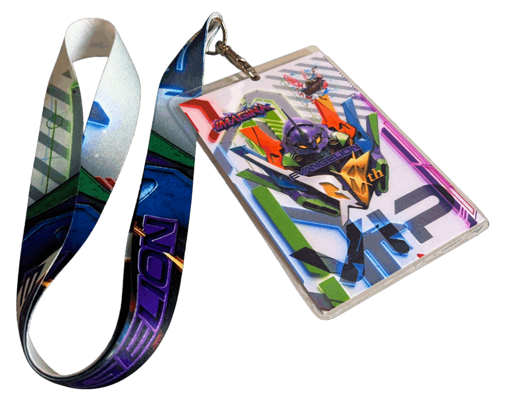 evangelion cinta y gafette
